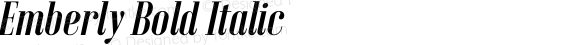 Emberly Bold Italic