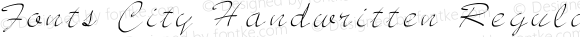 Fonts City Handwritten Regular