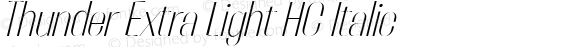 Thunder Extra Light HC Italic