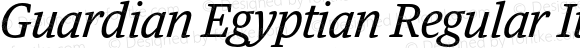 Guardian Egyptian Regular Italic
