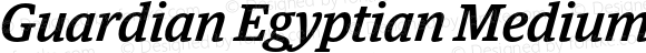 Guardian Egyptian Medium Italic