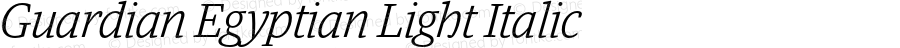 GuardianEgyptian-LightItalic