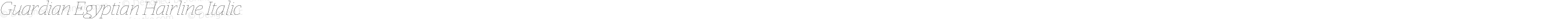 Guardian Egyptian Hairline Italic