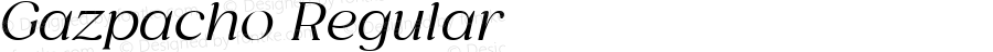 Gazpacho Italic Regular