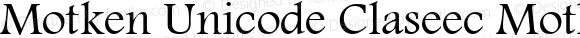 Motken Unicode Claseec Motken Unicode Claseec
