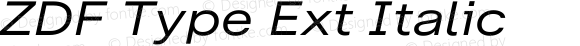 ZDF Type Ext Italic