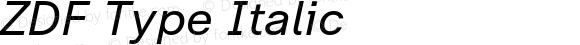 ZDF Type Italic