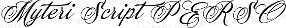 Myteri Script PERSONAL USE ONLY Italic PERSONAL USE ONLY