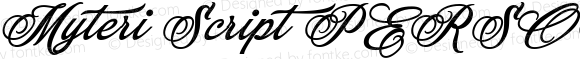 Myteri Script PERSONAL USE ONLY Bold Italic PERSONAL USE ONLY