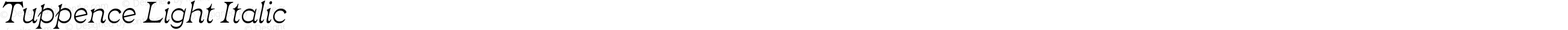 Tuppence Light Italic