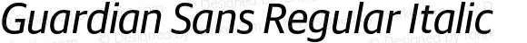 Guardian Sans Regular Italic