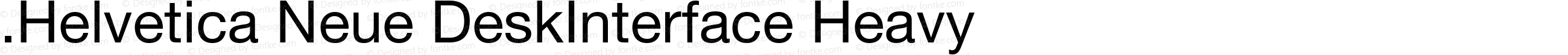 .Helvetica Neue DeskInterface Heavy