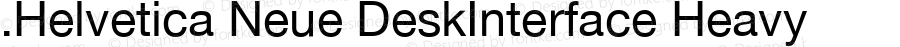 .Helvetica Neue DeskInterface Heavy