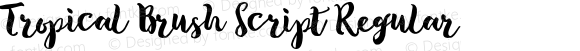 Tropical Brush Script Regular