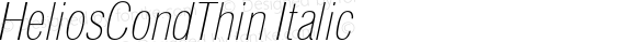 HeliosCondThin Italic