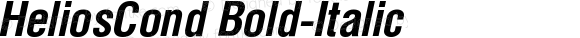 HeliosCond Bold Italic