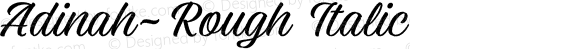 Adinah-Rough Italic