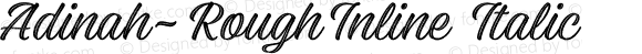 Adinah-RoughInline Italic