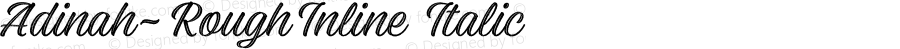 Adinah-RoughInline Italic