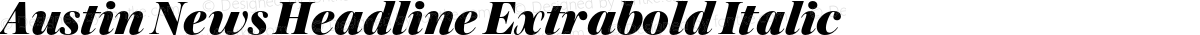 Austin News Headline Extrabold Italic