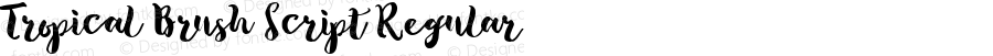 Tropical Brush Script Regular