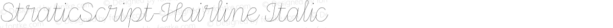 StraticScript-Hairline Italic