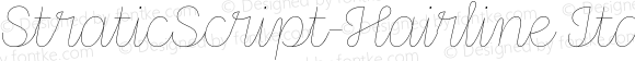 StraticScript-Hairline Italic