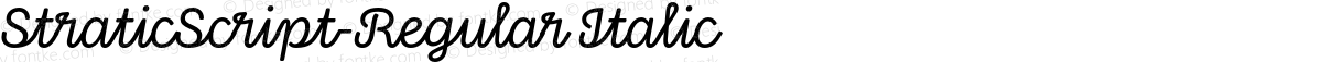 StraticScript-Regular Italic