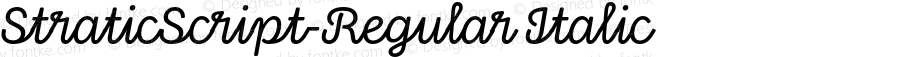 StraticScript-Regular Italic