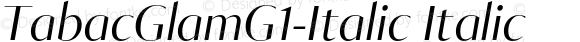 TabacGlamG1-Italic Italic