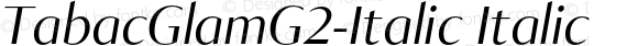 TabacGlamG2-Italic Italic