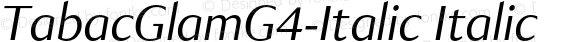 TabacGlamG4-Italic Italic