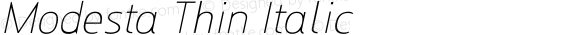 Modesta Thin Italic