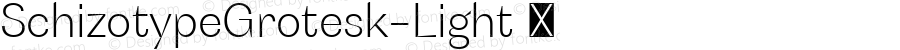 ☞SchizotypeGrotesk-Light