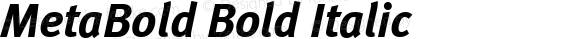 MetaBold Bold Italic