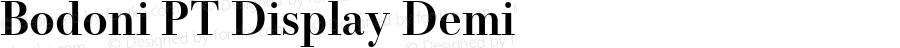 Bodoni PT Display Demi