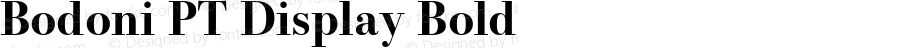 Bodoni PT Display Bold