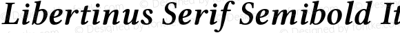 Libertinus Serif Semibold Italic