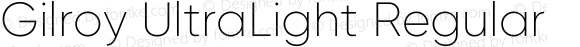 Gilroy UltraLight Regular