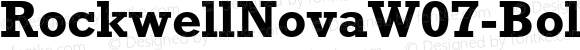 RockwellNovaW07-Bold Regular