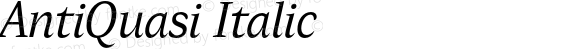 AntiQuasi Italic