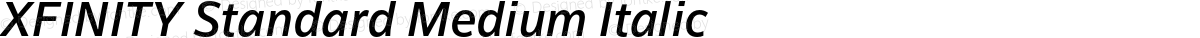 XFINITY Standard Medium Italic