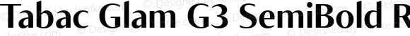Tabac Glam G3 SemiBold Regular