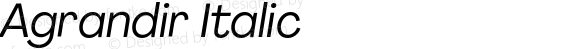 Agrandir Italic