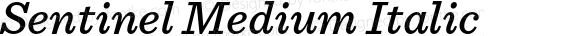 Sentinel Medium Italic