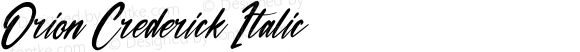 Orion Crederick Italic