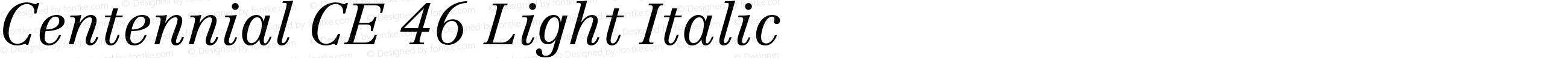 CentennialCE-LightItalic