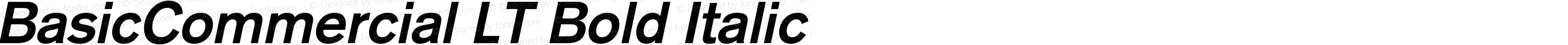 BasicCommercial LT Bold Italic