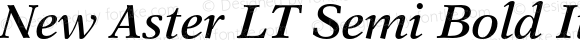 New Aster LT Semi Bold Italic