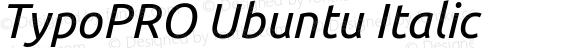 TypoPRO Ubuntu Italic